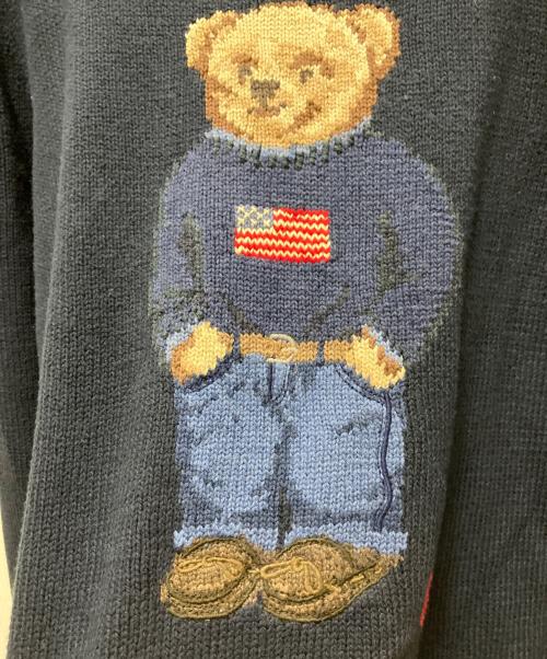 POLO RALPH LAUREN（ポロ・ラルフローレン）POLO RALPH LAUREN (ポロ・ラルフローレン) コットンポロベアニット ネイビー サイズ: XL(キッズ)の古着・服飾アイテム