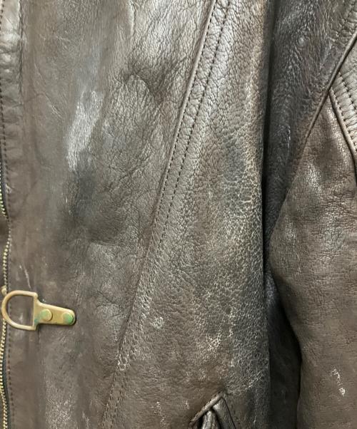 NAF NAF（ナフナフ）NAF NAF (ナフナフ) レザーファイヤーマンジャケット ブラウン サイズ:2の古着・服飾アイテム