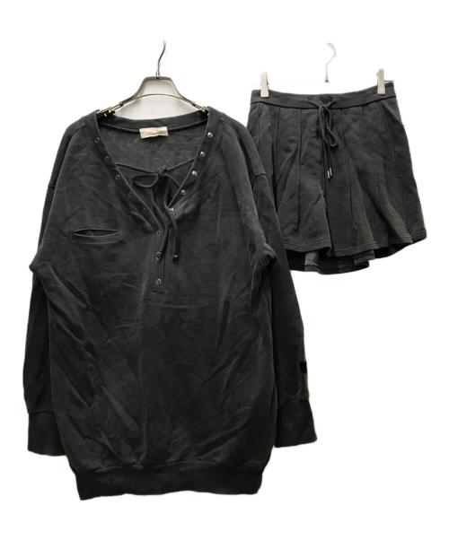 ANDMARY（アンドマリー）ANDMARY (アンドマリー) スウェットセットアップ グレー サイズ:Fの古着・服飾アイテム