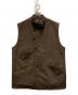 M'S BRAQUE（エムズブラック）の古着「STAND-UP COLLAR 9B GILET」｜ブラウン