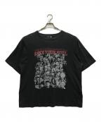 REMI RELIEFレミレリーフ）の古着「HARD SP加工20/天竺BIGサイズT」｜ブラック
