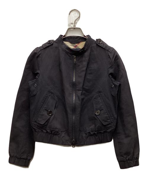 BURBERRY LONDON（バーバリーロンドン）BURBERRY LONDON (バーバリーロンドン) エポレットダブルジップブルゾン ネイビー サイズ:38の古着・服飾アイテム
