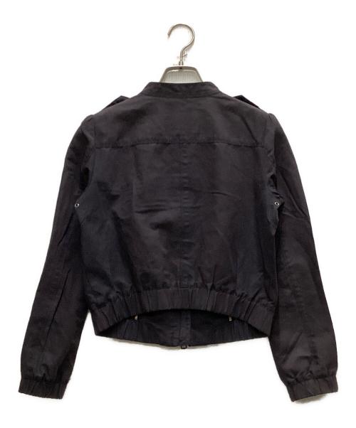 BURBERRY LONDON（バーバリーロンドン）BURBERRY LONDON (バーバリーロンドン) エポレットダブルジップブルゾン ネイビー サイズ:38の古着・服飾アイテム