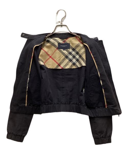 BURBERRY LONDON（バーバリーロンドン）BURBERRY LONDON (バーバリーロンドン) エポレットダブルジップブルゾン ネイビー サイズ:38の古着・服飾アイテム