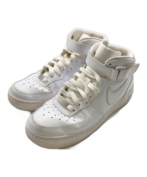 NIKE（ナイキ）NIKE (ナイキ) WMNS AIR FORCE 1 MID 07 LE ホワイト サイズ:24.5の古着・服飾アイテム