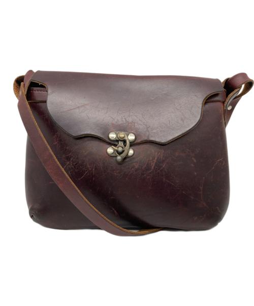 FERNAND LEATHER（フェルナンド レザー）FERNAND LEATHER (フェルナンド レザー) Horizontal Latch Pouch ブラウンの古着・服飾アイテム