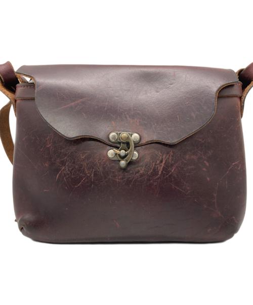FERNAND LEATHER（フェルナンド レザー）FERNAND LEATHER (フェルナンド レザー) Horizontal Latch Pouch ブラウンの古着・服飾アイテム