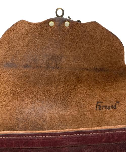 FERNAND LEATHER（フェルナンド レザー）FERNAND LEATHER (フェルナンド レザー) Horizontal Latch Pouch ブラウンの古着・服飾アイテム