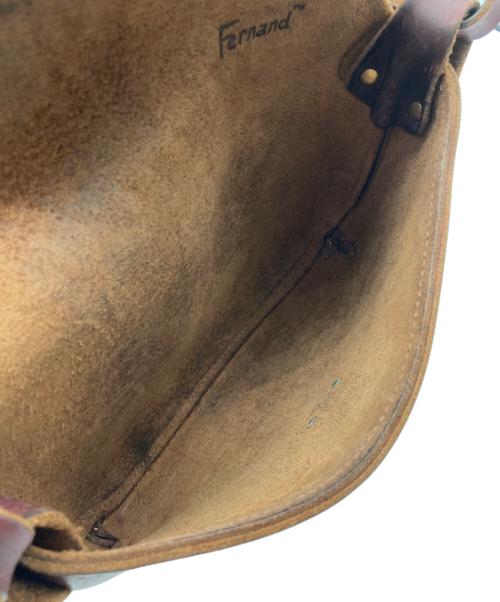 FERNAND LEATHER（フェルナンド レザー）FERNAND LEATHER (フェルナンド レザー) Horizontal Latch Pouch ブラウンの古着・服飾アイテム