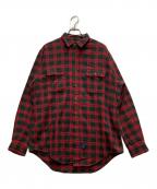 POLO COUNTRYポロカントリー）の古着「ネルシャツ」｜レッド