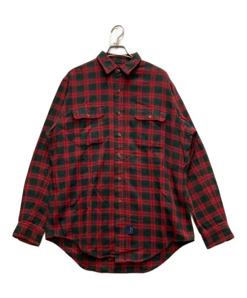 POLO COUNTRY（ポロカントリー）POLO COUNTRY (ポロカントリー) ネルシャツ レッド サイズ:Mの古着・服飾アイテム