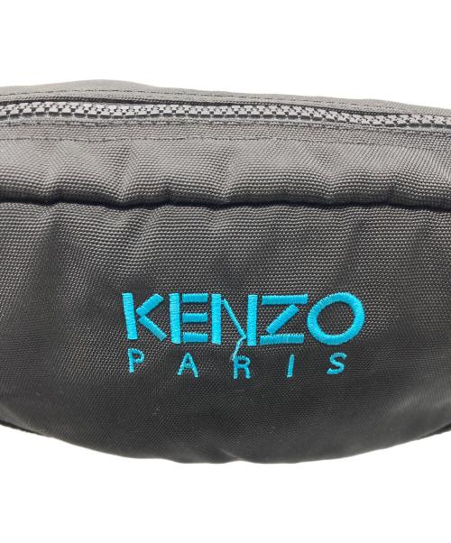 KENZO（ケンゾー）KENZO (ケンゾー) タイガー刺繍 ウエストポーチ ブラックの古着・服飾アイテム