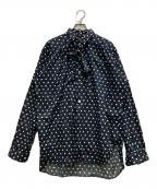 Needlesニードルズ）の古着「ASCOT COLLAR SHIRT」｜ネイビー