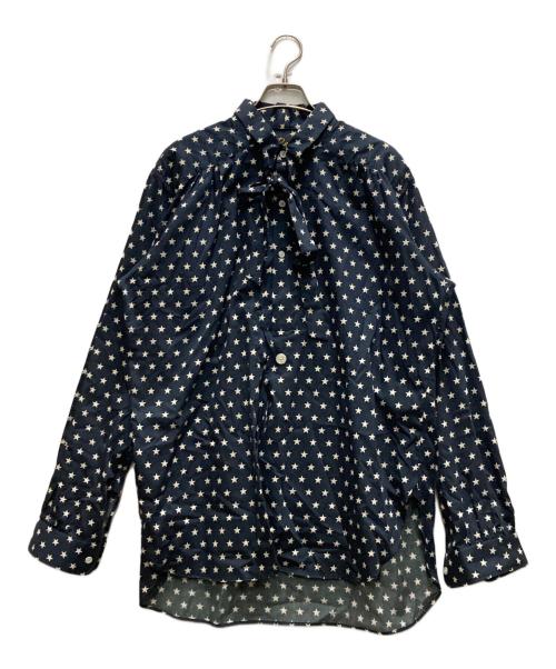 Needles（ニードルズ）Needles (ニードルズ) ASCOT COLLAR SHIRT ネイビー サイズ:Lの古着・服飾アイテム