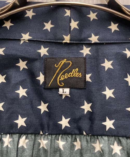 Needles（ニードルズ）Needles (ニードルズ) ASCOT COLLAR SHIRT ネイビー サイズ:Lの古着・服飾アイテム