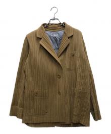 ISSEY MIYAKE（イッセイミヤケ）の古着「プリーツ 3B テーラードジャケット」｜イエロー
