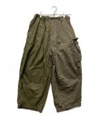 Needles×BEAMS BOYニードルズ×ビームスボーイ）の古着「別注ヒザデルパンツ」｜グリーン