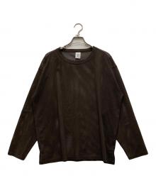 South2 West8（サウスツー ウエストエイト）の古着「Crew Neck Shirt - Knit Mesh」｜ブラウン