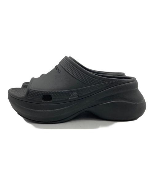BALENCIAGA（バレンシアガ）BALENCIAGA (バレンシアガ) crocs (クロックス) スライドサンダル ブラック サイズ:36の古着・服飾アイテム