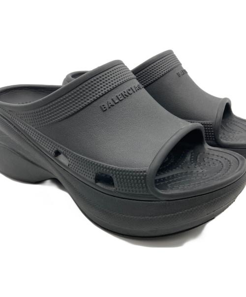 BALENCIAGA（バレンシアガ）BALENCIAGA (バレンシアガ) crocs (クロックス) スライドサンダル ブラック サイズ:36の古着・服飾アイテム