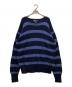 POLO RALPH LAUREN（ポロ・ラルフローレン）の古着「90`sコットンボーダーニット」｜ネイビー