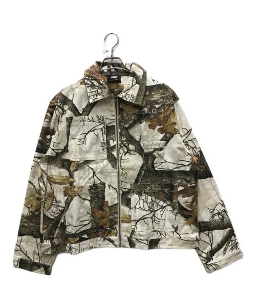 Cold culture（コールドカルチャー）Cold culture (コールドカルチャー) WORKZIPJACKET REALTREE ベージュ サイズ:Sの古着・服飾アイテム