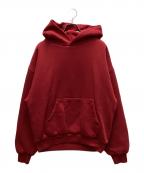 VELOUR GARMENTSベロア・ガーメンツ）の古着「1000 GSM 'Dark Red' Double Hoodie」｜レッド