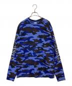 SAUNAサウナ）の古着「長袖Tシャツ」｜ネイビー