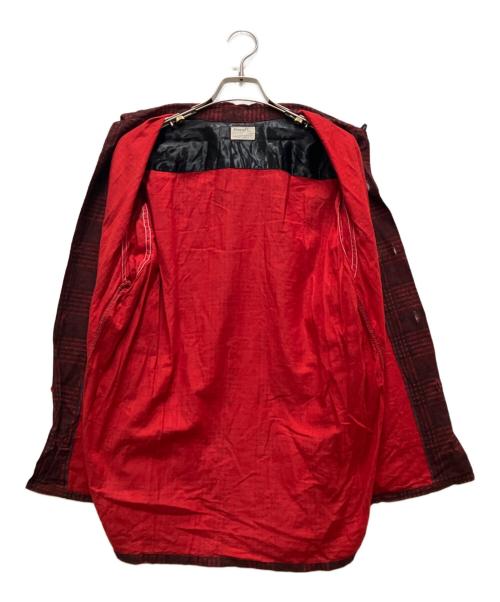 Truval（テュルーバル）Truval (テュルーバル) 60'sプリネルチェックシャツ レッド サイズ:15-15 1/2の古着・服飾アイテム