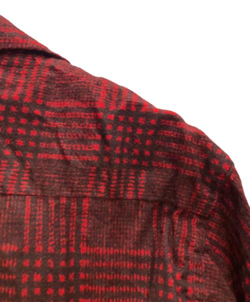 Truval（テュルーバル）Truval (テュルーバル) 60'sプリネルチェックシャツ レッド サイズ:15-15 1/2の古着・服飾アイテム