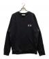 MAISON KITSUNE（メゾンキツネ）の古着「ダブルフォックスヘッド パッチ クラシック スウェットシャツ」｜ブラック