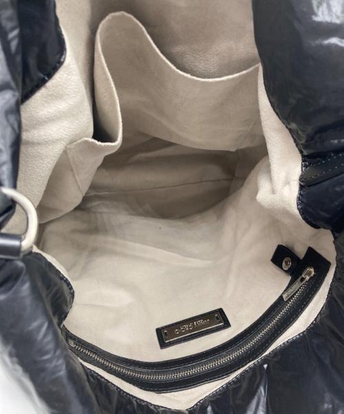 JIMMY CHOO（ジミーチュウ）JIMMY CHOO (ジミーチュウ) ナイロンレザーコンビ2WAYバック ブラックの古着・服飾アイテム