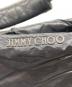 中古・古着 JIMMY CHOO (ジミーチュウ) ナイロンレザーコンビ2WAYバック ブラック：18000円