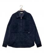 maison kitsuneメゾンキツネ）の古着「ZIPPED OVERSHIRT」｜ネイビー