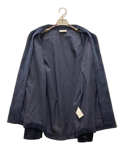 maison kitsune（メゾンキツネ）MAISON KITSUNE (メゾンキツネ) ZIPPED OVERSHIRT ネイビー サイズ:Mの古着・服飾アイテム