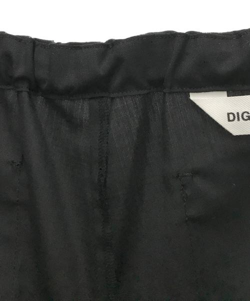 digawel（ディガウェル）DIGAWEL (ディガウェル) サルエルパンツ ブラック サイズ:1の古着・服飾アイテム