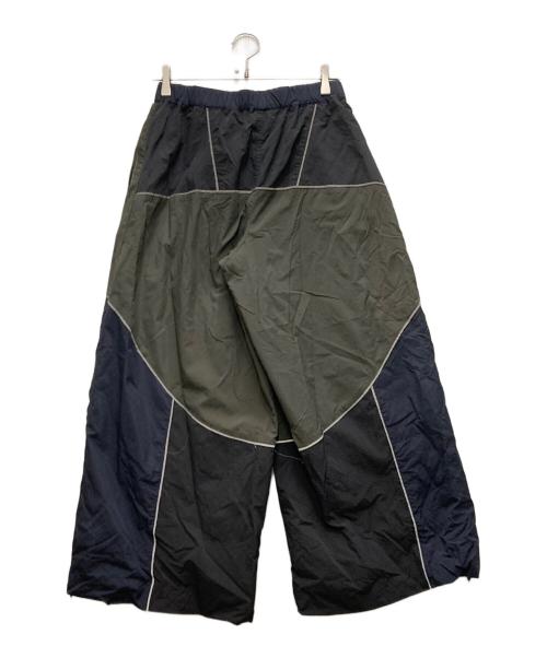 NON TOKYO（ノントーキョー）NON TOKYO (ノントーキョー) SWITCHING NYLON PANTS ブラック×グレー サイズ:1の古着・服飾アイテム
