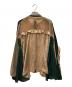 sacai (サカイ) シフォンドットプリーツブラウス ブラウン×グリーン サイズ:1：22000円