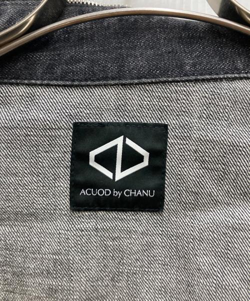 ACUOD by CHANU（アクオド バイ チャヌ）ACUOD by CHANU (アクオド バイ チャヌ) ジップデザインデニムジャケット ブラック サイズ:不明の古着・服飾アイテム