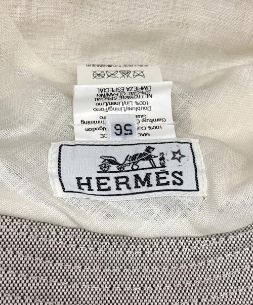 HERMES（エルメス）HERMES (エルメス) MOTSCH バケットハット ベージュ サイズ:56の古着・服飾アイテム