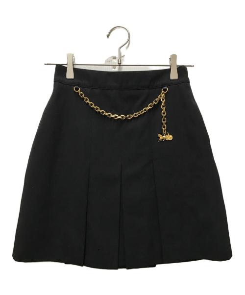 CELINE（セリーヌ）CELINE (セリーヌ) サルキーチェーン スカート ブラック サイズ:36の古着・服飾アイテム