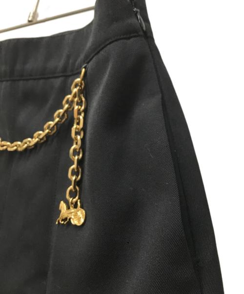 CELINE（セリーヌ）CELINE (セリーヌ) サルキーチェーン スカート ブラック サイズ:36の古着・服飾アイテム