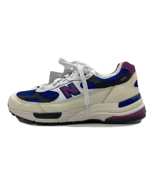 NEW BALANCE（ニューバランス）NEW BALANCE (ニューバランス) Made in USA 992 ローカットスニーカー ホワイト×ブルー サイズ:28cmの古着・服飾アイテム
