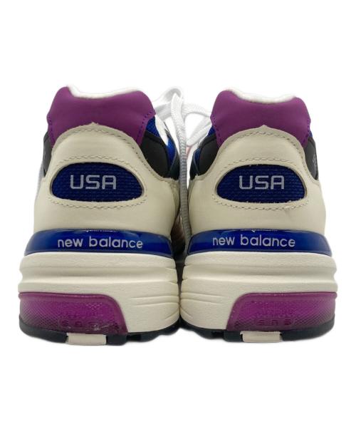 NEW BALANCE（ニューバランス）NEW BALANCE (ニューバランス) Made in USA 992 ローカットスニーカー ホワイト×ブルー サイズ:28cmの古着・服飾アイテム