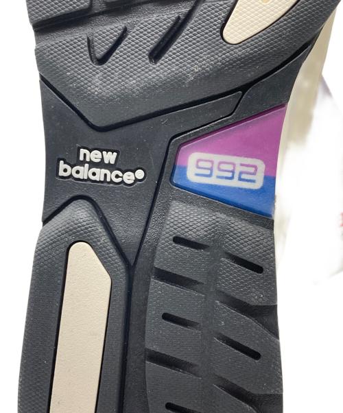 NEW BALANCE（ニューバランス）NEW BALANCE (ニューバランス) Made in USA 992 ローカットスニーカー ホワイト×ブルー サイズ:28cmの古着・服飾アイテム
