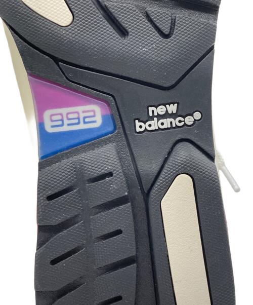 NEW BALANCE（ニューバランス）NEW BALANCE (ニューバランス) Made in USA 992 ローカットスニーカー ホワイト×ブルー サイズ:28cmの古着・服飾アイテム