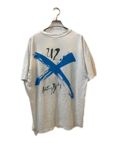 U2（ユーツー）U2 (ユーツー) 90's バンドTシャツ ホワイト サイズ:XLの古着・服飾アイテム