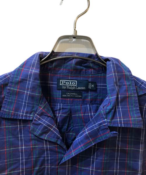POLO RALPH LAUREN（ポロ・ラルフローレン）POLO RALPH LAUREN (ポロ・ラルフローレン) 90's CALDWELL オープンカラーシャツ パープル サイズ:Mの古着・服飾アイテム
