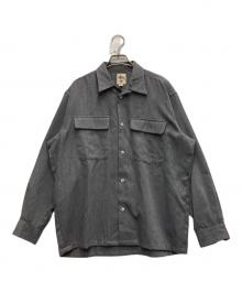 stussy（ステューシー）の古着「90’sオープンカラーシャツ」｜グレー