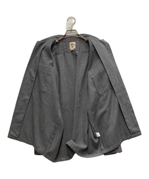 stussy（ステューシー）stussy (ステューシー) 90’sオープンカラーシャツ グレー サイズ:Sの古着・服飾アイテム